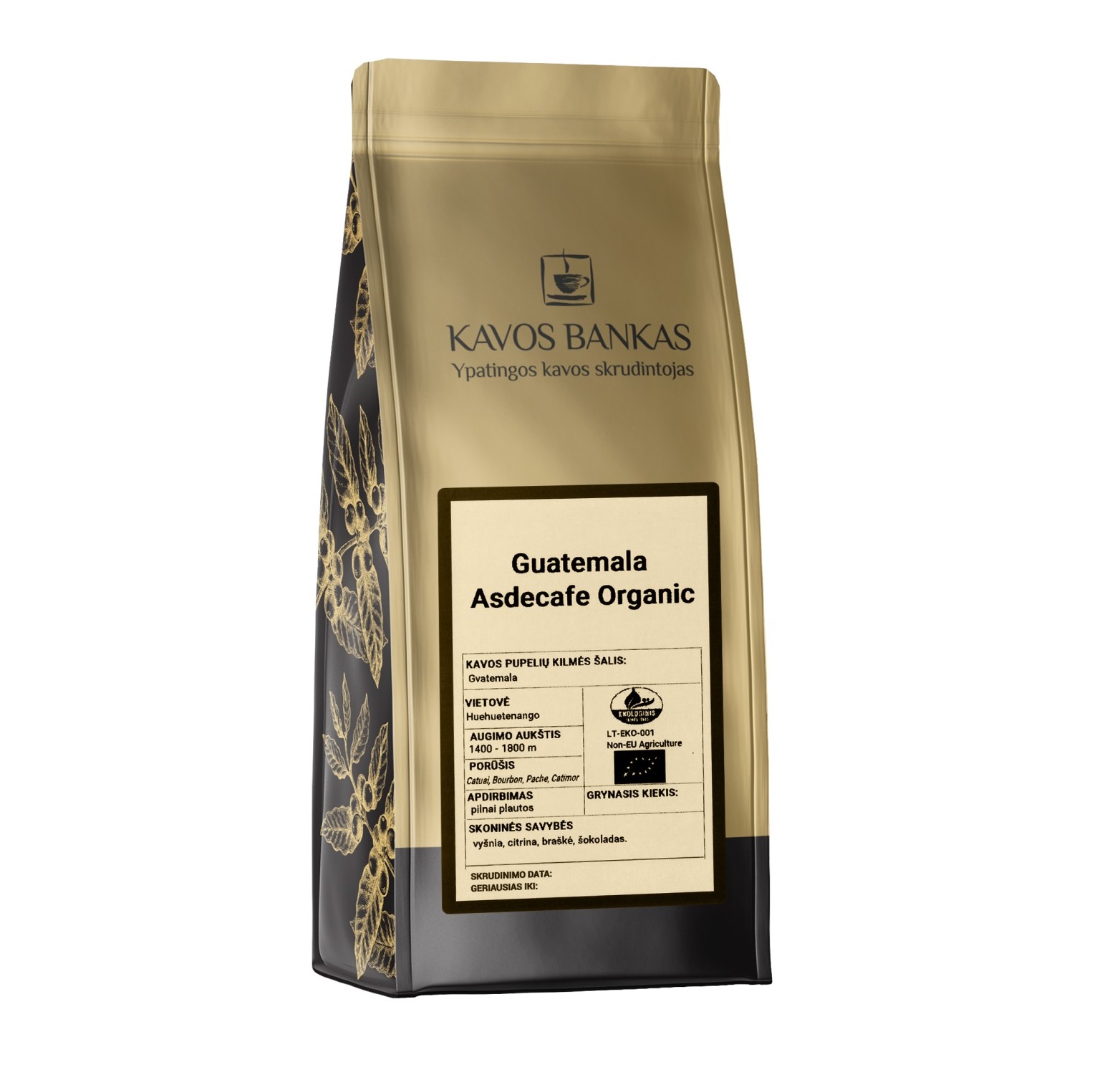 KAVOS BANKAS Guatemala Asdecafe Organic malta kava 250g