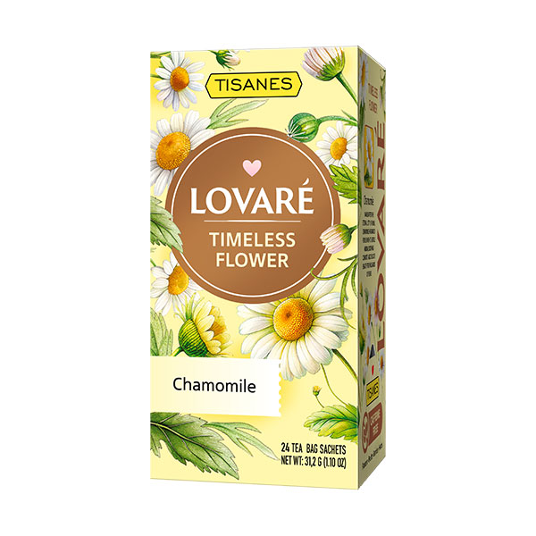 LOVARE TIZANES TIMELESS FLOWER ramunėlių arbata1,3g 24 vnt