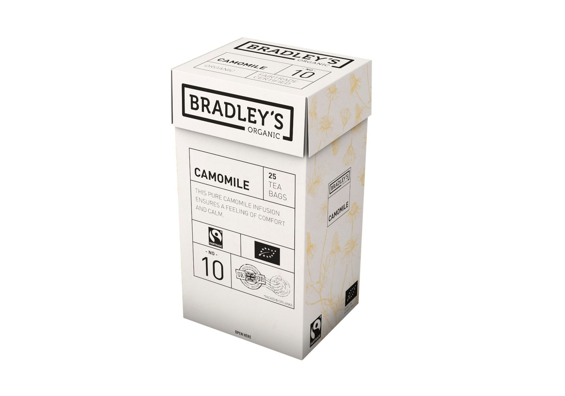 Bradley’s Ramunėlių Arbata (25 Pakeliai) – Natūralus Ramybės Šaltinis