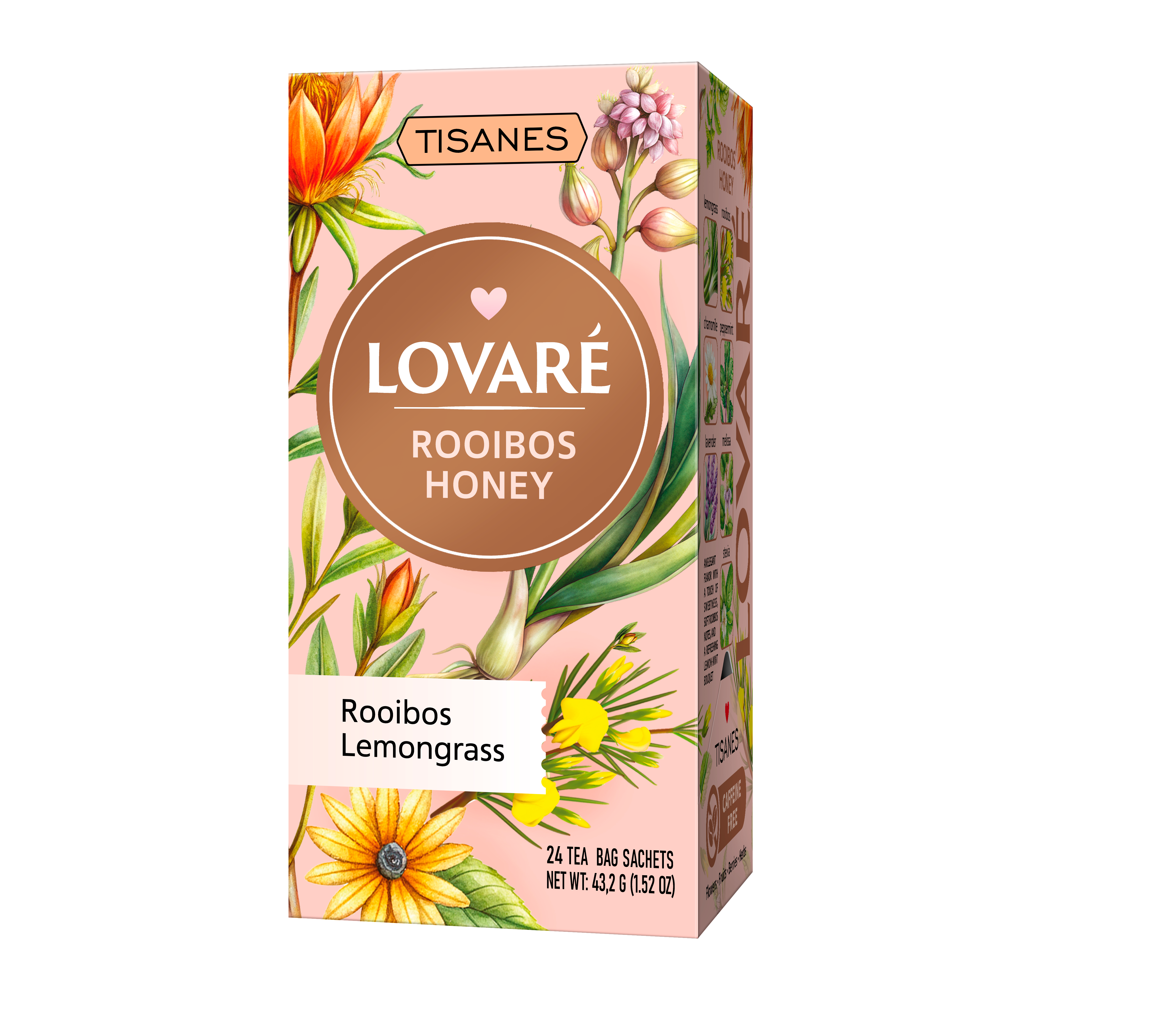 LOVARE TIZANES Rooibos honey raudonoji 1,8g 24vnt