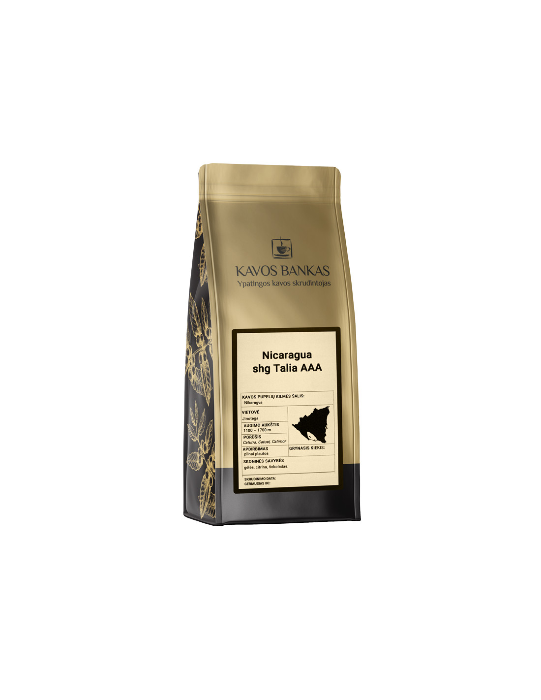 Nicaragua shg Talia AAA kavos pupelės 1 Kg