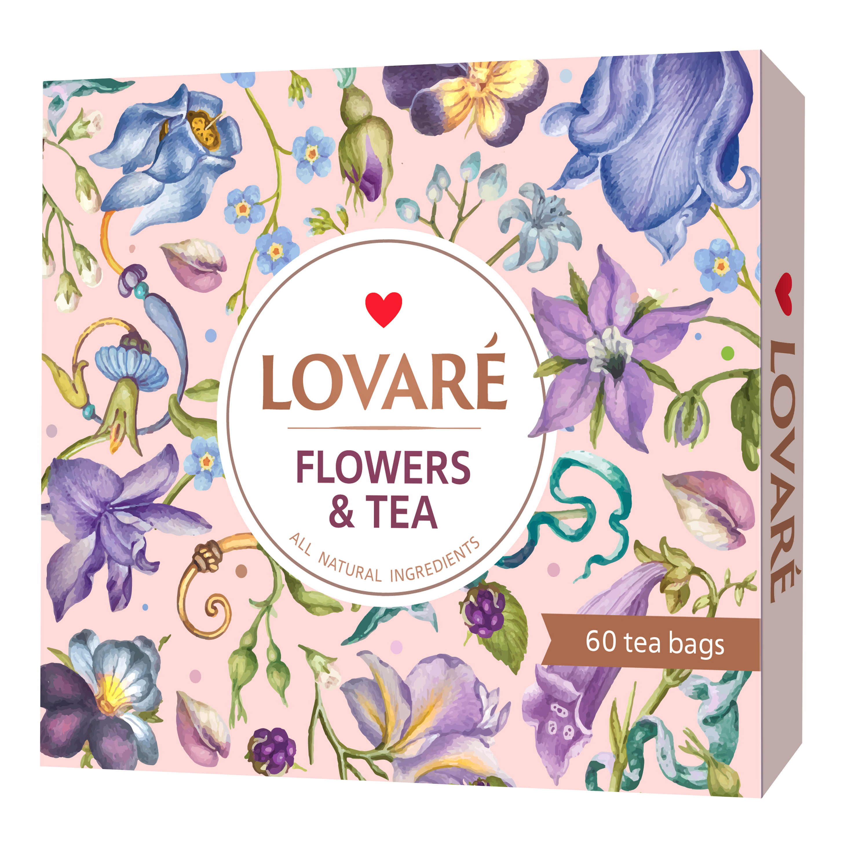 Lovare rinkinys FLOWERS TEA (12 rūšių po 5 vnt) 60 pakelių