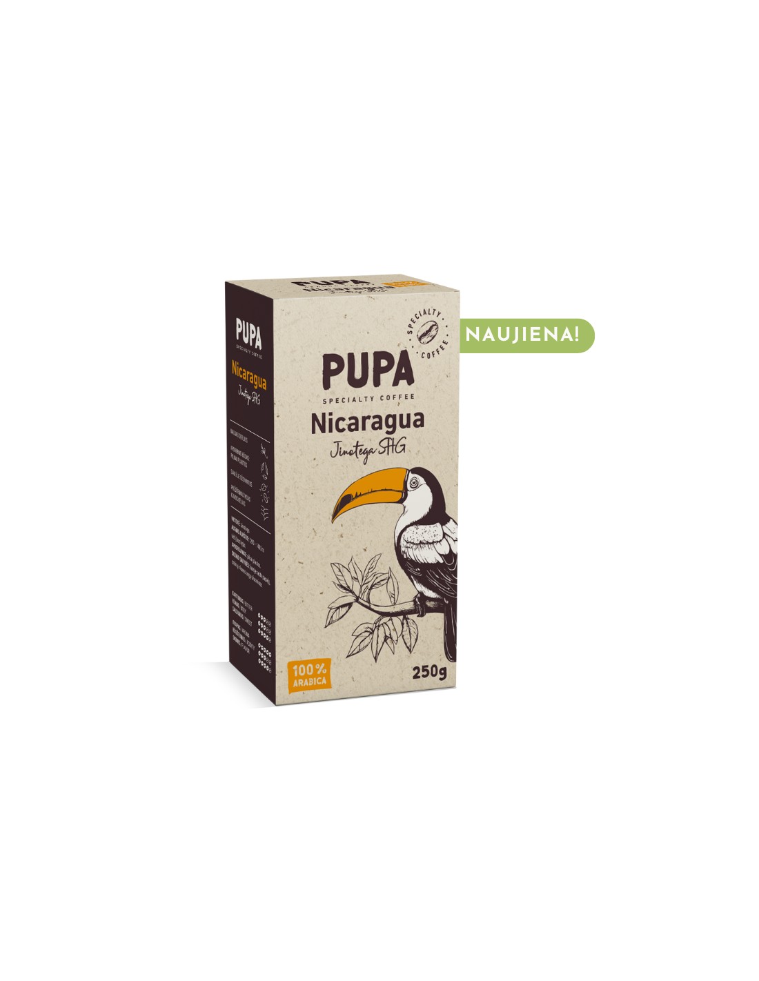 Pupa Nicaragua Jinotega malta kava 250 g
