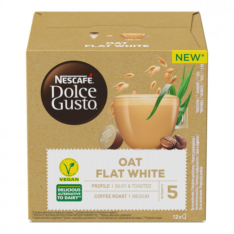 Dolce Gusto Flat White su avižomis, 12kaps.