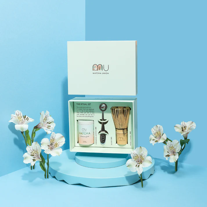 Matcha Union Ritual Set: Tobulas Rinkinys Matcha Arbatos Mėgėjams