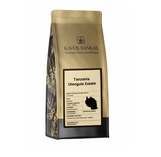 Kavos bankas Tanzania AA Utengule Estate, malta kava250g