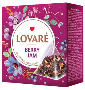 LOVARE Berry jam uogų 2g 15 piramidžių