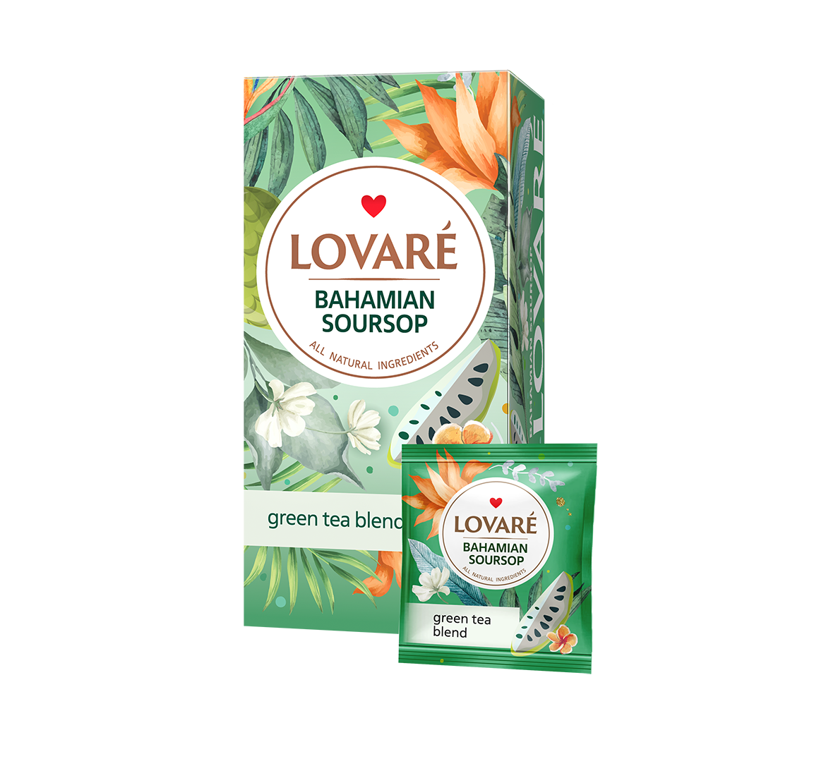 LOVARE Bahamian soursop žalioji 1,5g 24vnt