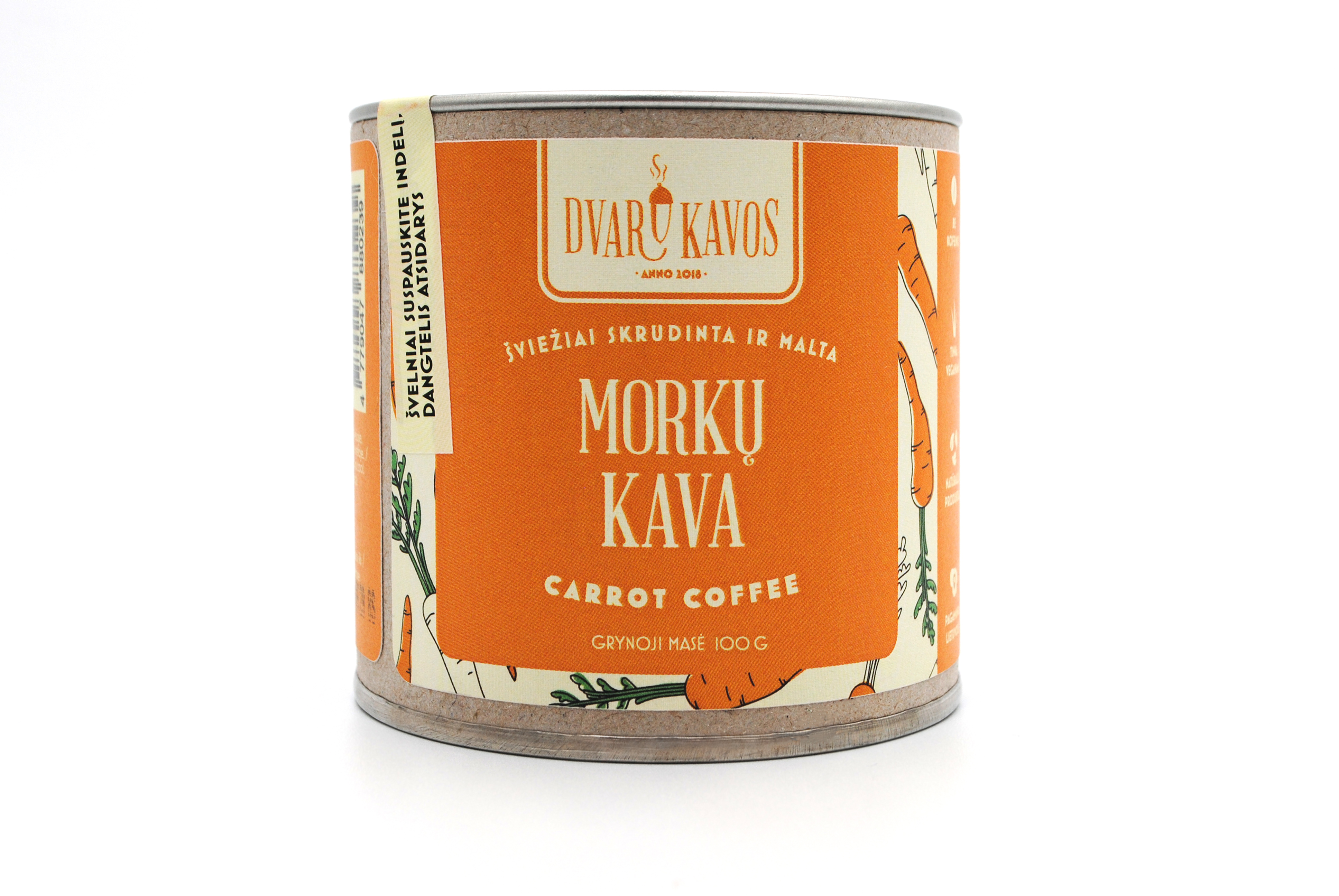 Dvaro kavos morkų kava 100g
