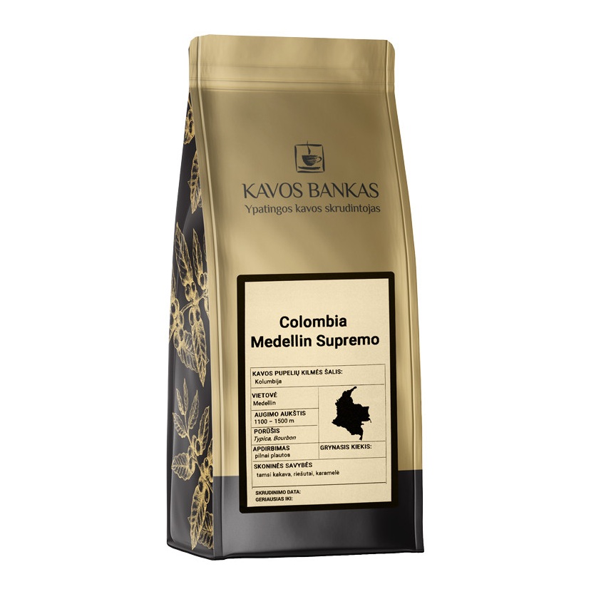 Kavos bankas Colombia Medellin Supremo malta kava 200g