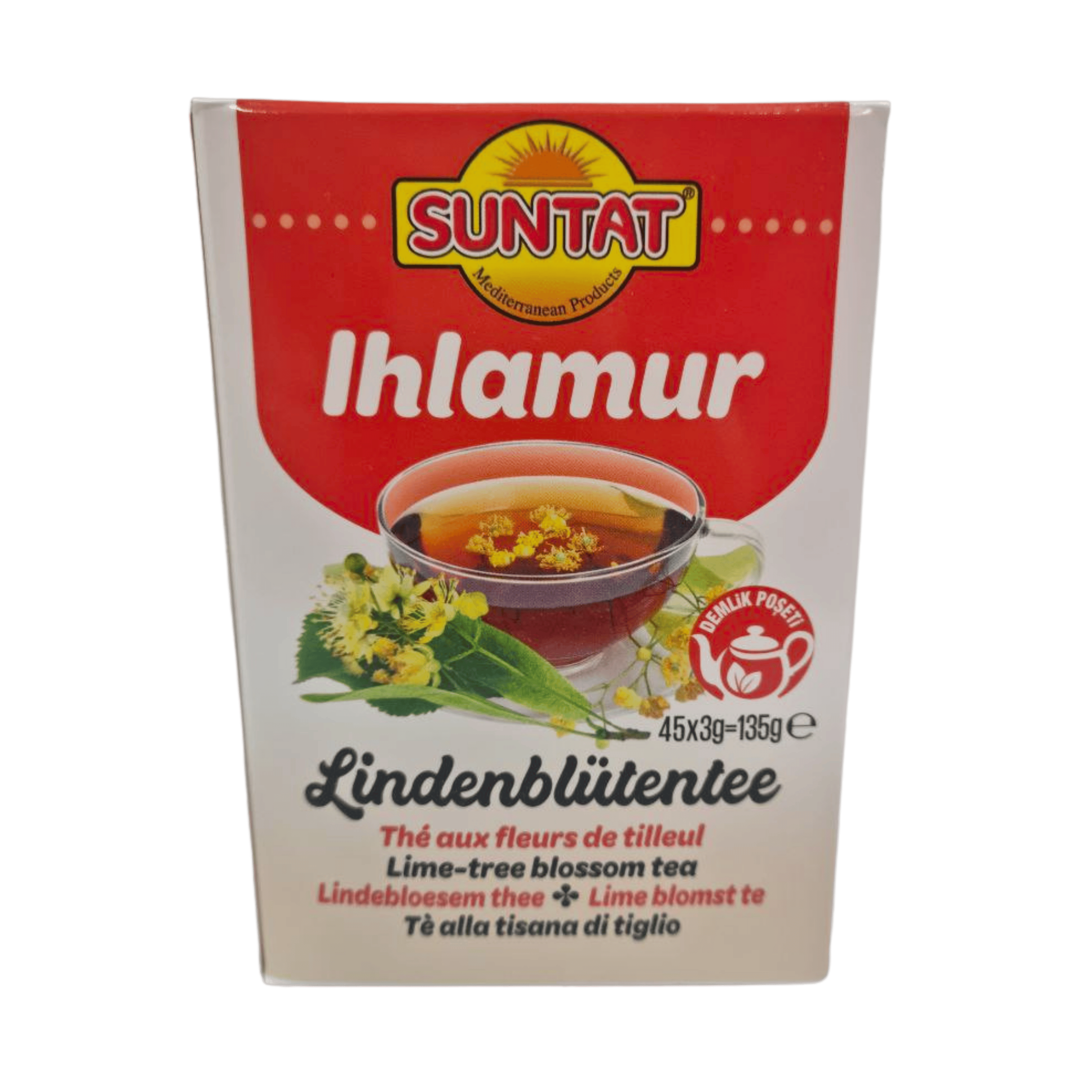 Liepžiedžių arbata pakeliais SUNTAT, 45x3g