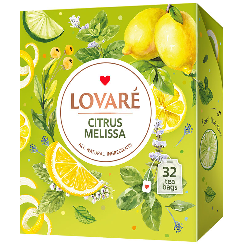 LOVARE žalioji arbata Citrus melisa 32 pak.