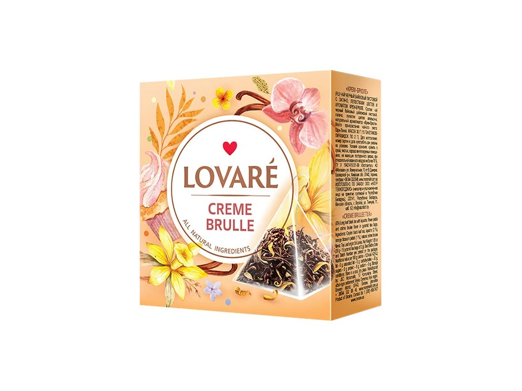 LOVARE Creme Brule 15 piramidžių