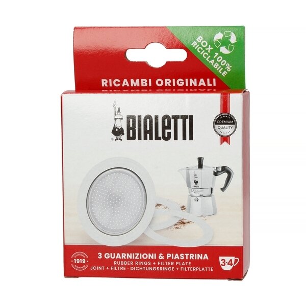 Tarpinė ir sietelis kavinukui Bialetti, 3-4 cup, 130/190 ml