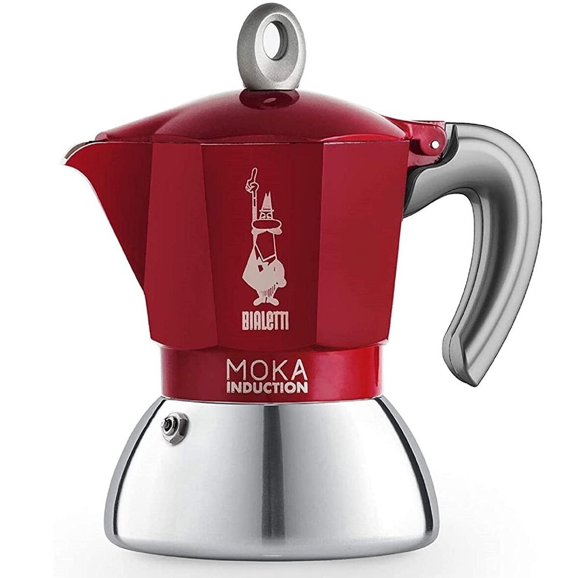 Moka kavavirė Bialetti Moka Induction 2-cup Red 80 ml