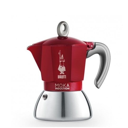 Moka kavavirė Bialetti Moka Induction 4-cup Red 150 ml