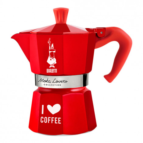 Kavinukas Bialetti „Moka Lovers 3-cup Red“