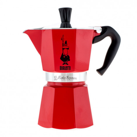 BIALETTI MOKA EXPRESSS ROSSO 6 ESPRESSO PUODELIU