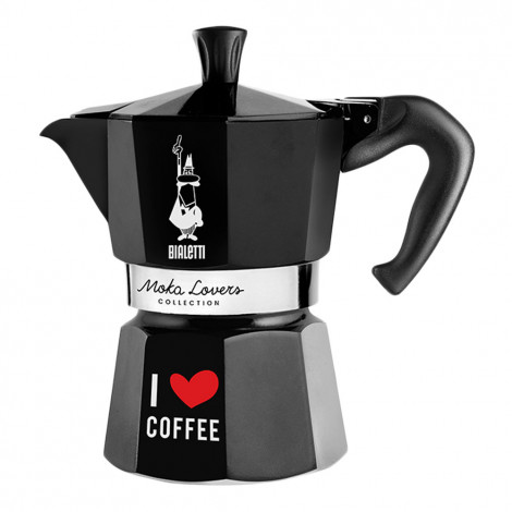 Kavinukas Bialetti „Moka Lovers 3-cup Black“