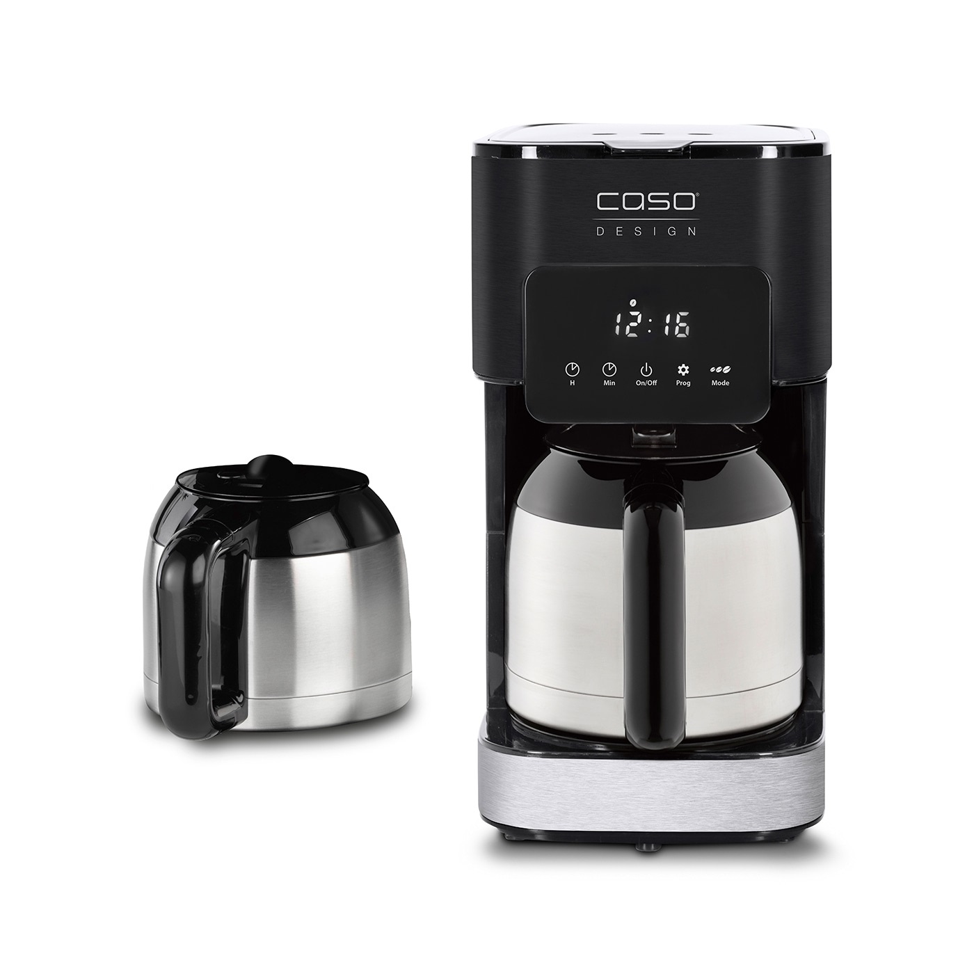 Kavos aparatas Caso Coffee Maker with Two Insulated Jugs Taste & Style Duo Thermo Drip 800 W Black/Stainless Steel