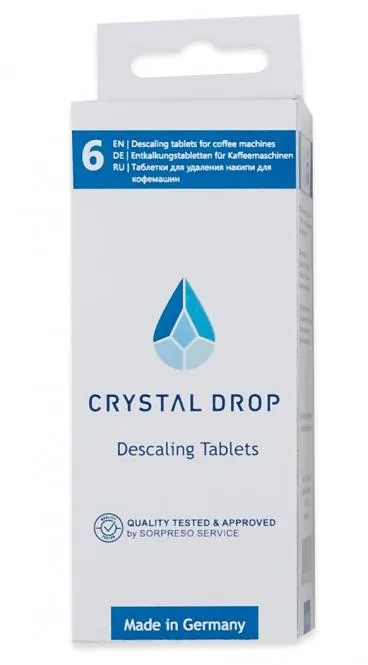 CRYSTAL DROP nukalkinimo tabletės (6vnt)