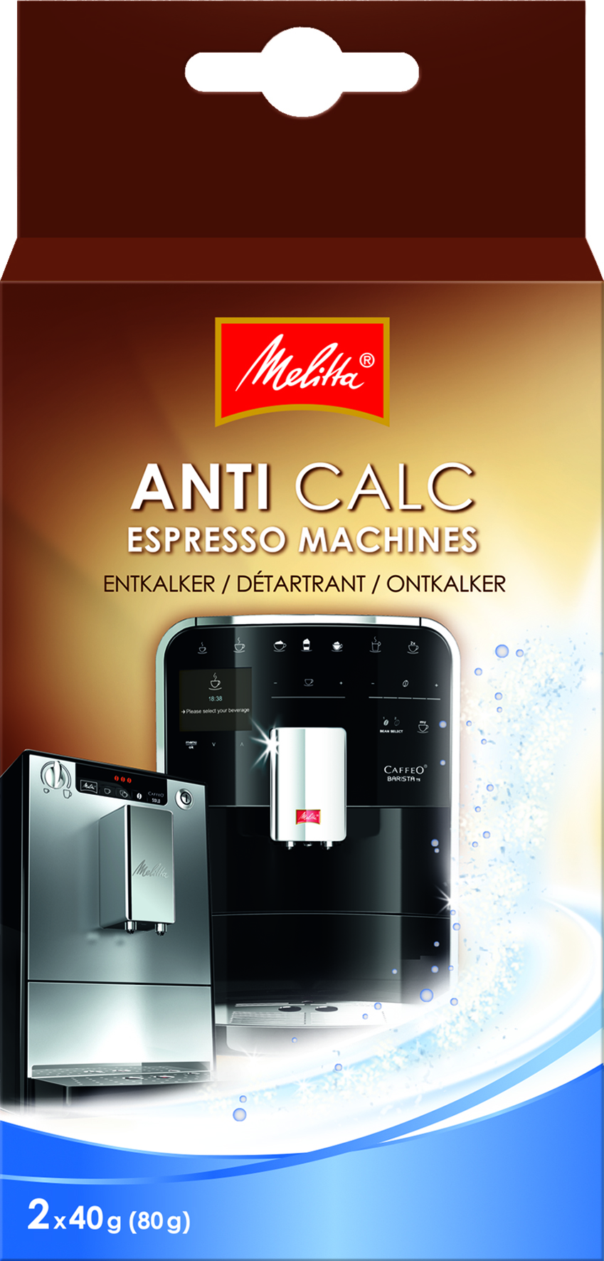 Nukalkinimo milteliai MELITTA Anti Calc