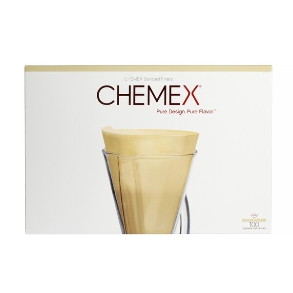 Popieriniai filtrai Chemex 1-3 cup, rudi 100 vnt.