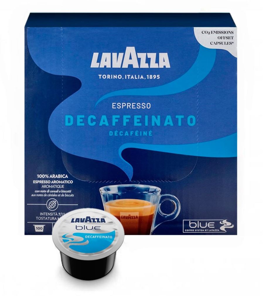 Kavos kapsulės Lavazza Blue "Espresso Decaffeinato 100% Arabica" 100vnt.