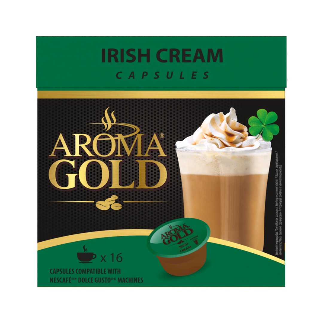 Kavos kapsulės AROMA GOLD Irish Cream, 256 g