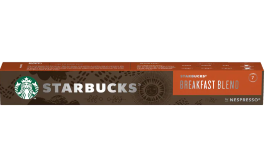 Kavos kapsulės STARBUCKS Breakfast blend, Nespresso aparatams, 10 kaps.