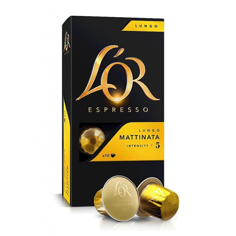 Kavos kapsulės L'OR Mattinata, Nespresso aparatui, 10 kaps., 52g