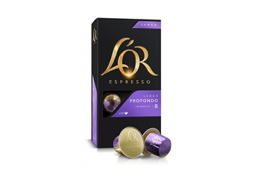 Kavos kapsulės L'OR Profondo, Nespresso aparatui, 10 kaps., 52g