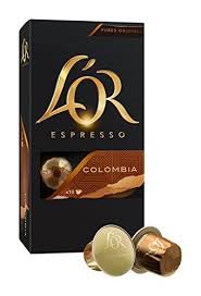 Kavos kapsulės L'OR Colombia, Nespresso aparatui, 10 kaps., 52g