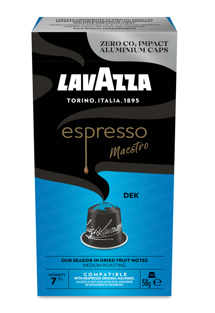 Kavos kapsulės LAVAZZA Espresso Decaffeinato, Nespresso aparatui, 10 kaps., 58 g.