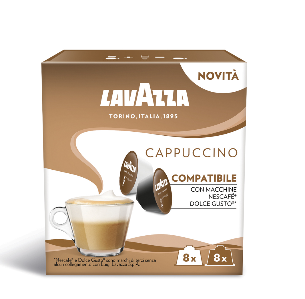 Kavos kapsulės LAVAZZA Cappuccino, Dolce Gusto aparatams, 16 kaps., 200 g.