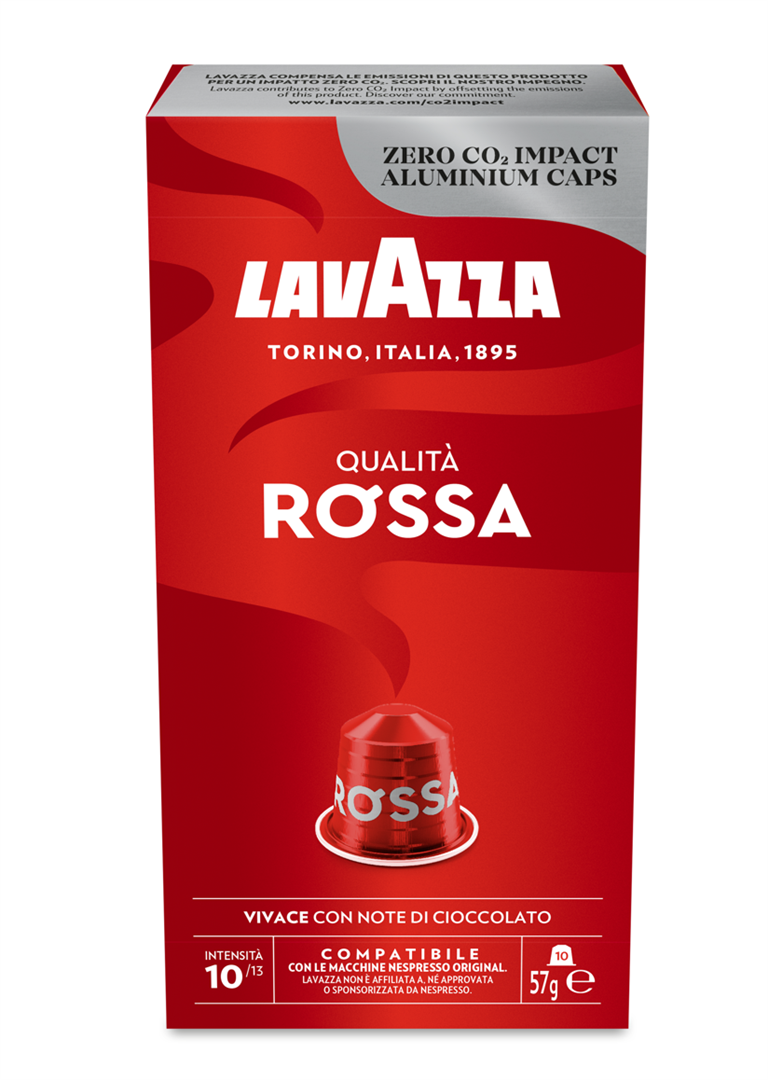 Kavos kapsulės LAVAZZA Qualita Rossa, Nespresso aparatui, 10 kaps., 57 g.