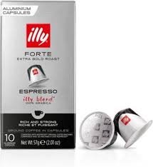 Kavos kapsulės Illy Forte, Nespresso aparatams 10 kaps 57g