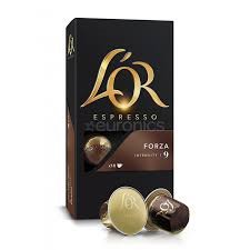 Kavos kapsulės L'OR Forza, Nespresso aparatui, 10 kaps., 52g