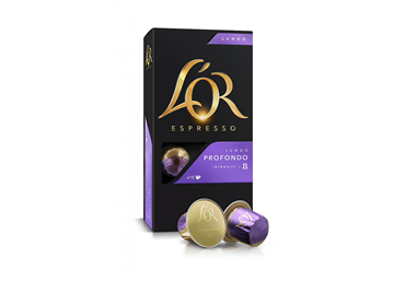 Kavos kapsulės L'OR Profondo, Nespresso aparatui, 10 kaps., 52g