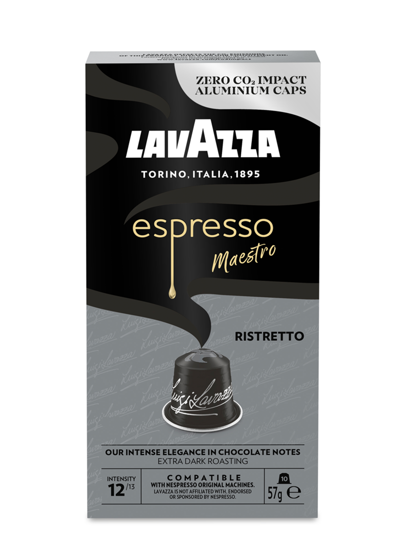 Kavos kapsulės LAVAZZA Espresso Ristretto, Nespresso aparatui,10 kaps., 57 g.