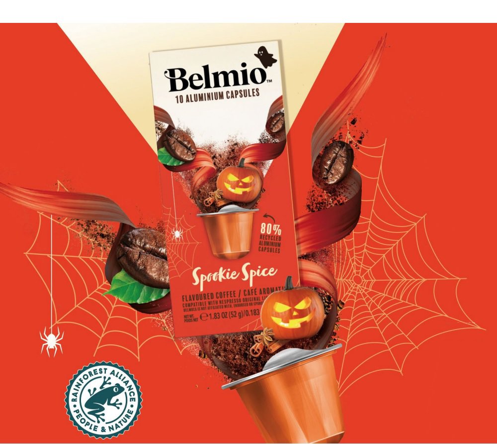 Kavos kapsulės Belmio Pumpkin Spice, Nespresso kavos aparatams, 10 kapsulių / BLIO32030