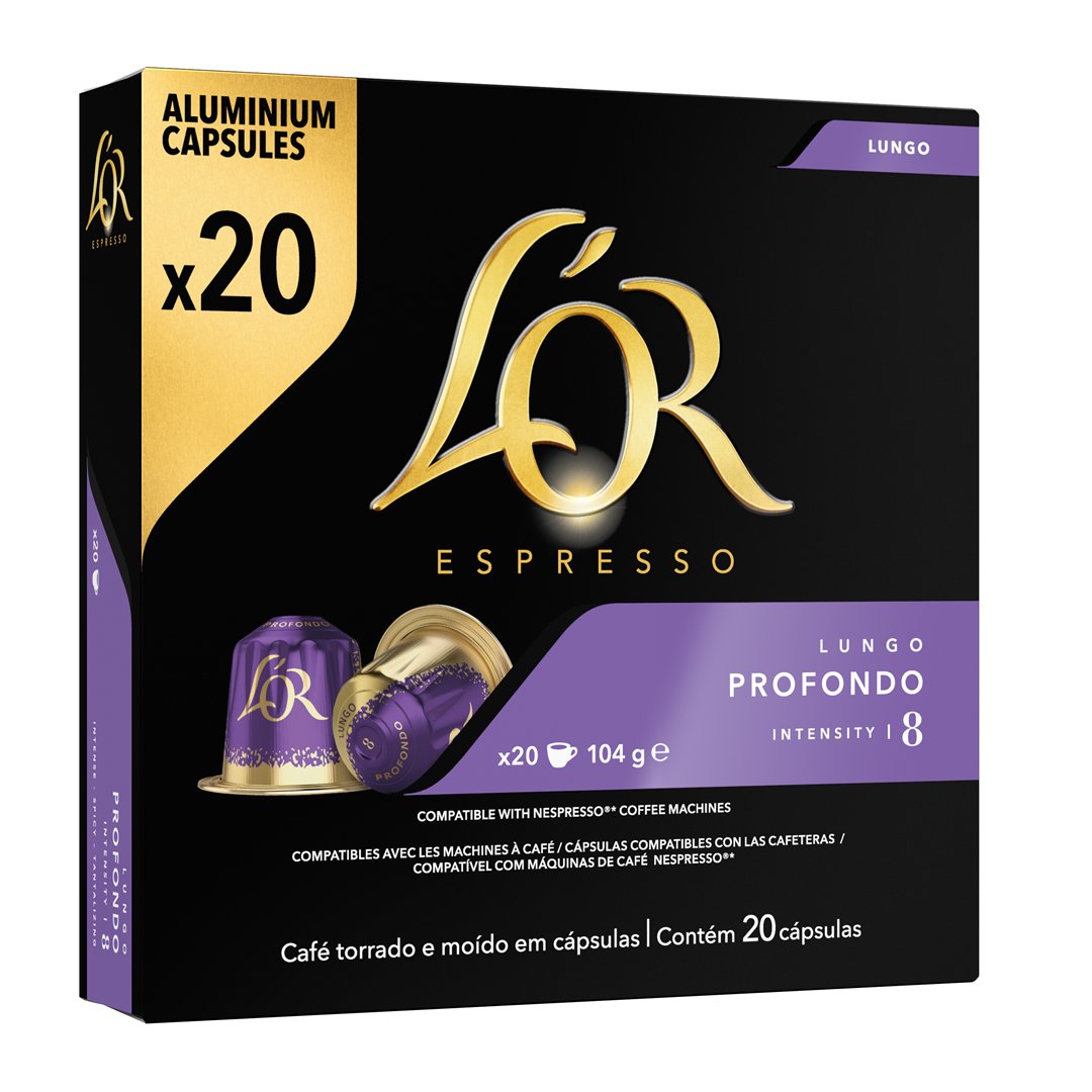 Kavos kapsulės LÓR Profondo X20, Nespresso aparatui, 20 kaps., 104g