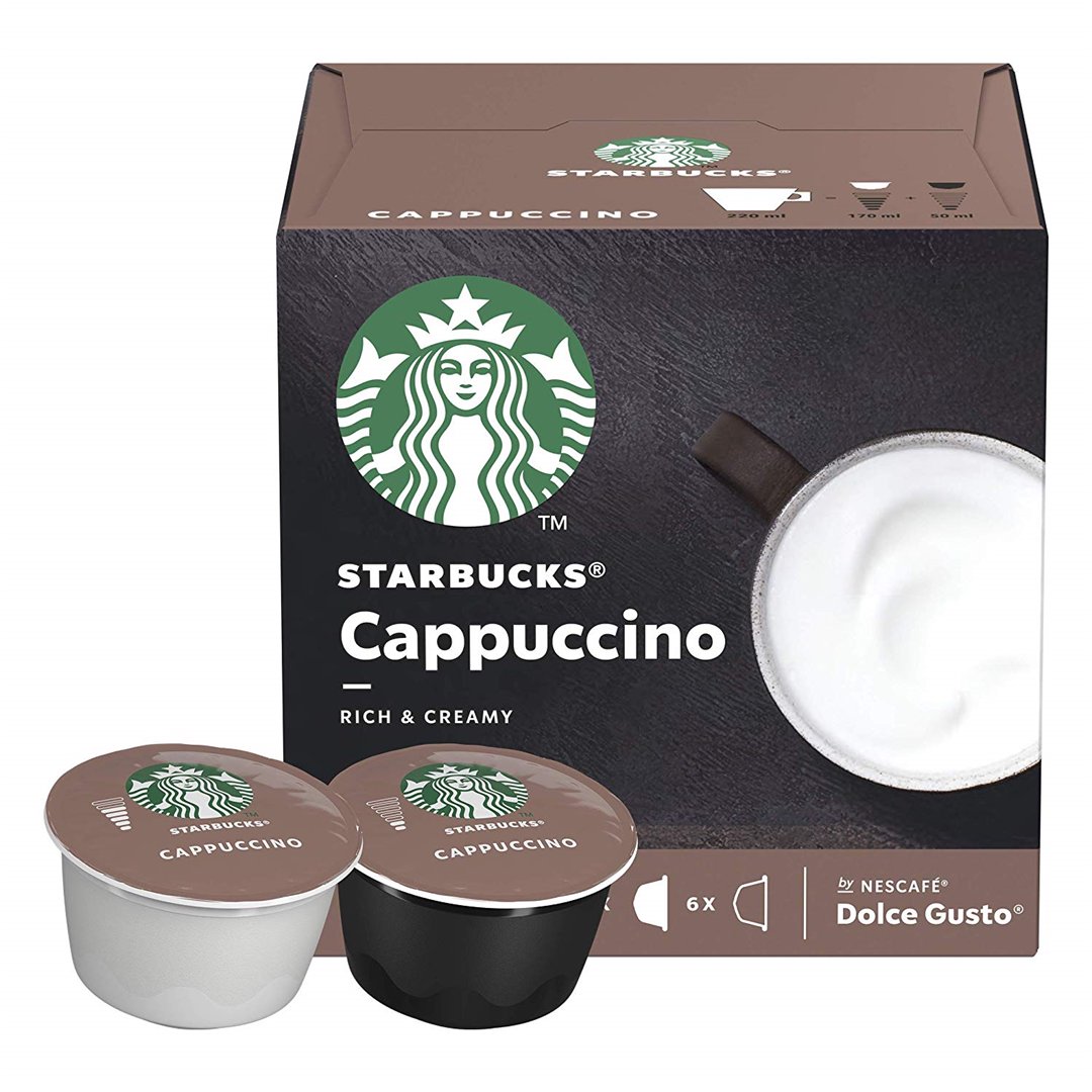 Kavos kapsulės STARBUCKS Cappuccino, Dolce Gusto aparatams, 12 kaps.