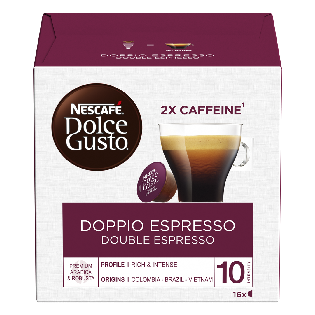 Kavos kapsulės NESCAFE DOLCE GUSTO Doppio Espresso 136g