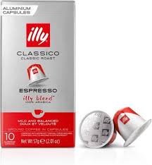 Kavos kapsulės Illy Classic espresso, Nespresso aparatams 10 kaps 57g