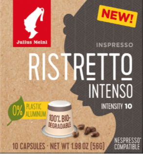 Kavos kapsulės JULIUS MEINL RISTRETTO INTENSO BIO, 10 vnt. Nespresso kavos aparatams