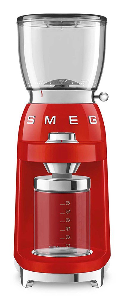 Smeg CGF11RDEU kavamalė 150 W Raudona, Permatomas