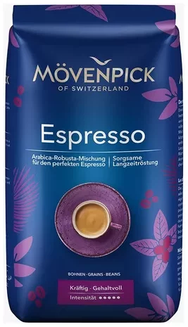 Movenpick Espresso pupelės, 500g