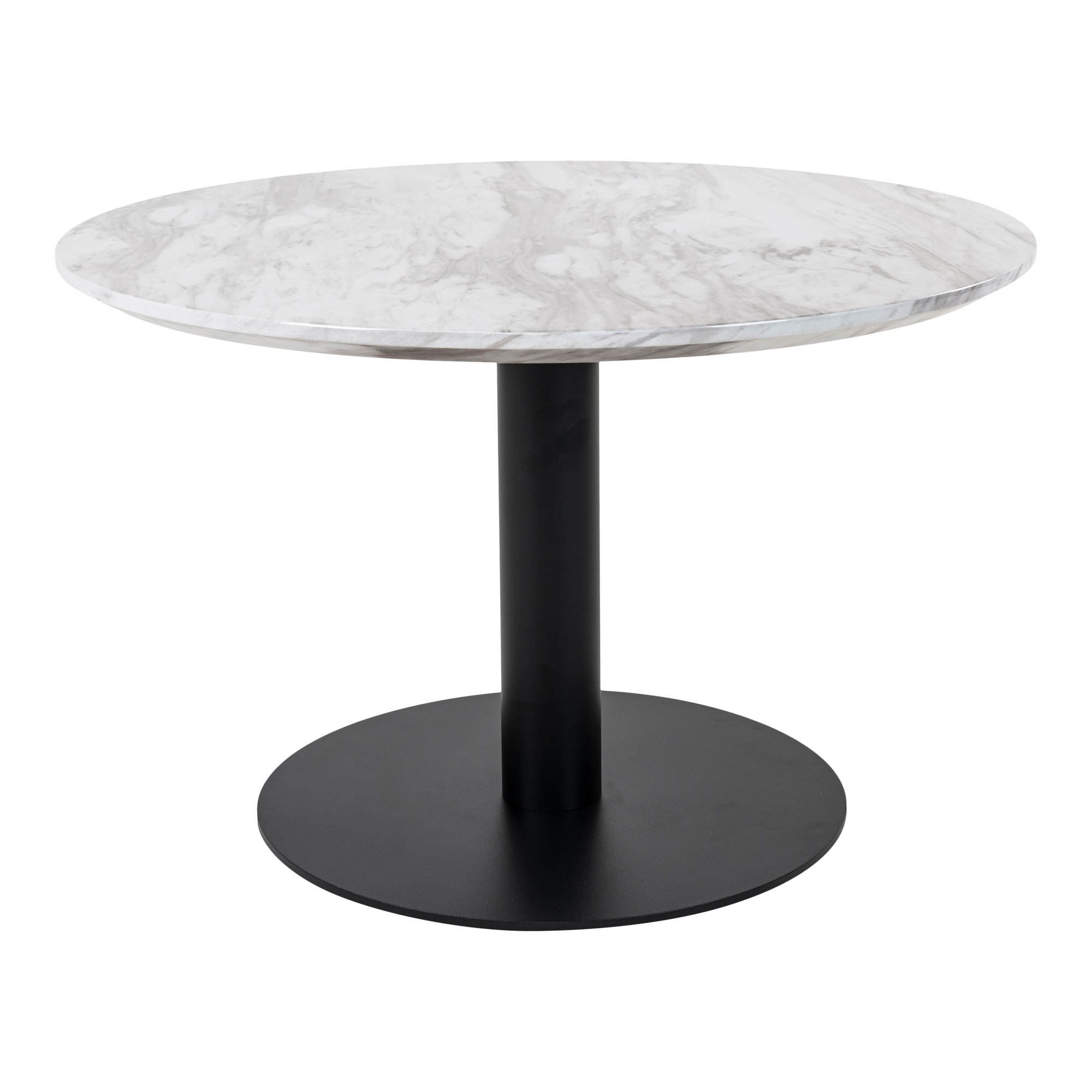 Marmurinis apvalus kavos staliukas | 70 x 45 x 70 cm | Balta