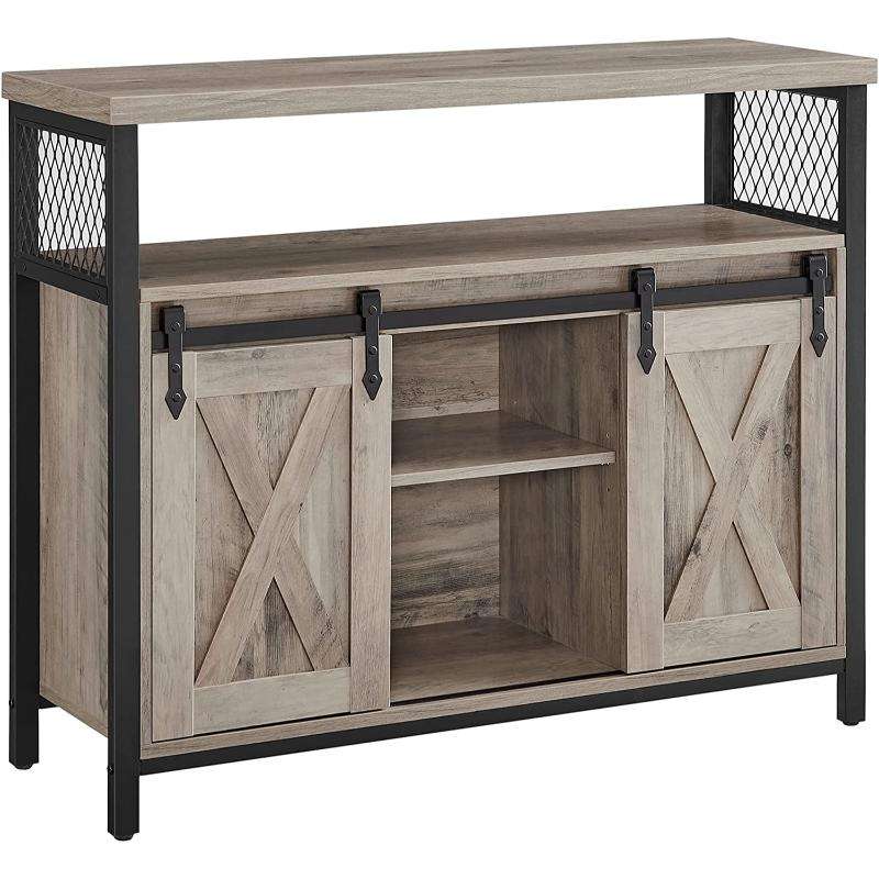 Sendinta komoda | 2 stumdos durelės | 80 x 33 x 100 cm | Ruda